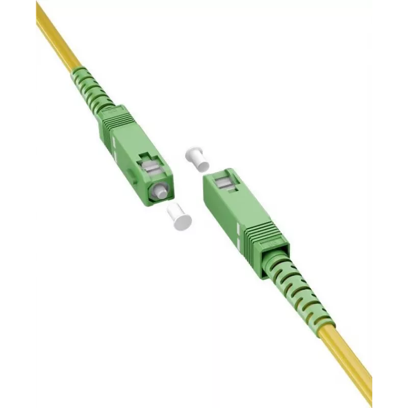 Goobay 59641 šviesolaidinis kabelis 10 m SC/APC FTTH OS2 geltonas (59642)