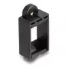 DeLOCK Keystone laikiklis, įsegamas rėmelis, juodas, 18 mm x 40 mm x 10 mm