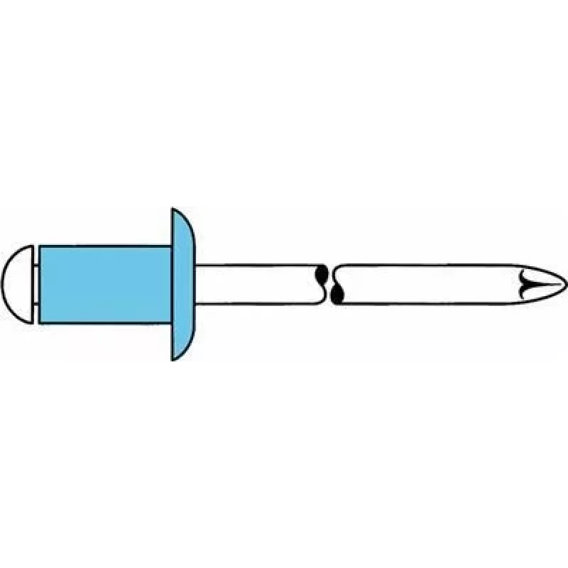 Aklinasis kniedė GESIPA VA A2 5x16 mm, skirta 9,5–11 mm Flachrundkopf