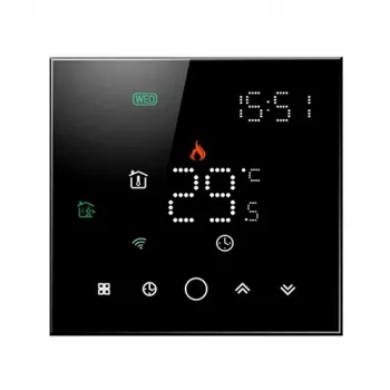 TUYA programuojamas termostatas WiFi, juoda
