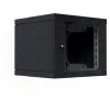 EFB Elektronik 19 Wandgehäuse X-Rack mit Glastür 400-600mm schwarz - Wandgehäuse (WGX-0906TS.G1)