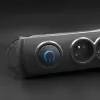 Įtampos slopintuvas Qoltec 50113 juodas 8 kintamosios srovės lizdai 230 V 1,8 m