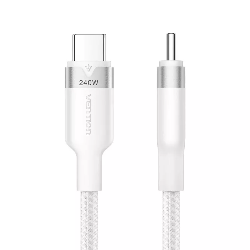 USB-C į C 2.0 Vention PD 3.1 5A 240W 2m baltas laidas