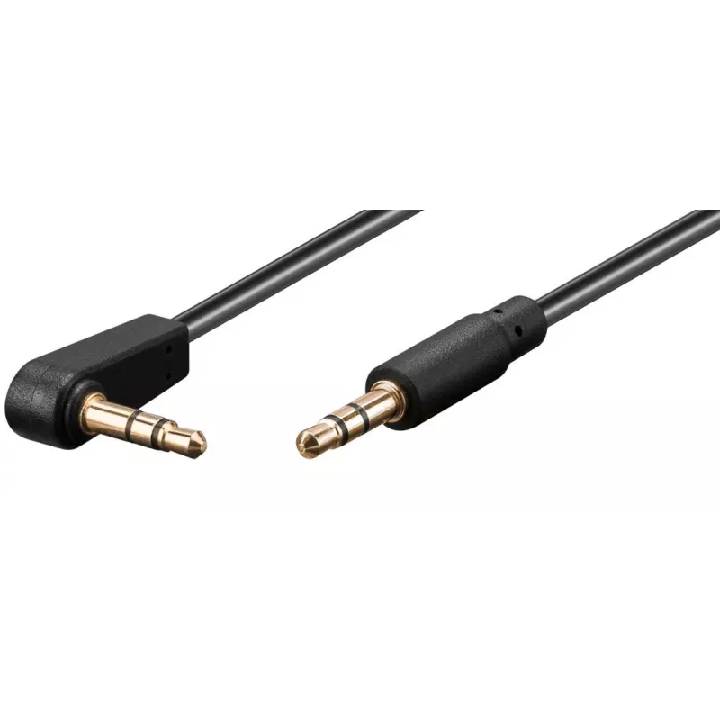 Microconnect AUDLL05A garso kabelis 0,5 m 3,5 mm, juodas