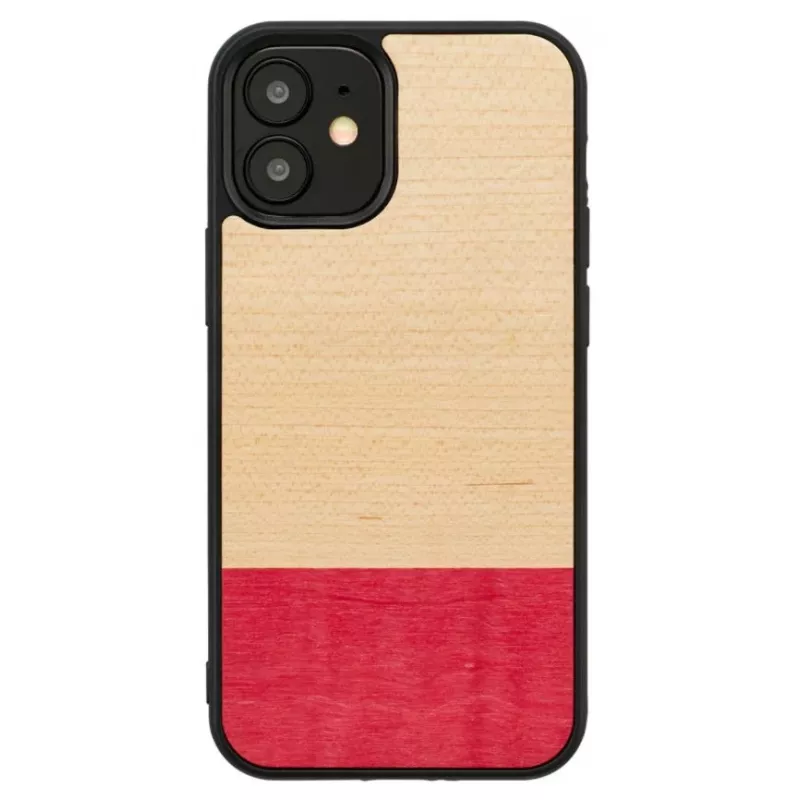 Apsauginis telefono dėklas man and wood iPhone 12 mini — juodas