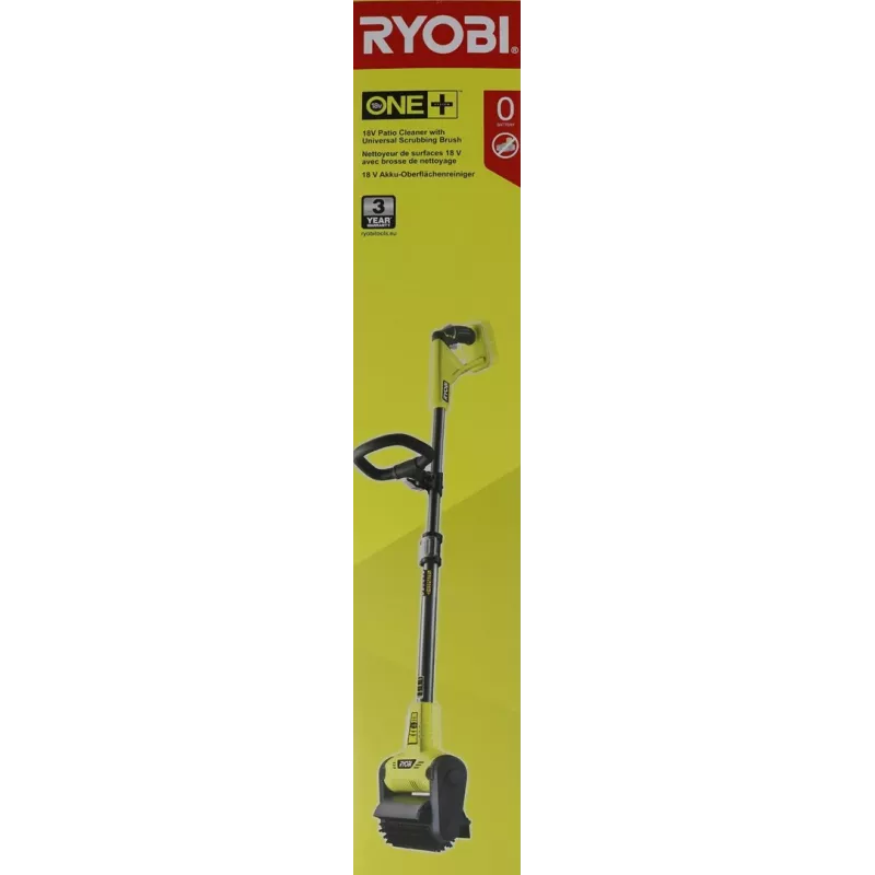 Ryobi RY18PCB-0 18V ONE+ akumuliatorinis kiemo valiklis su šveitimo šepečiu
