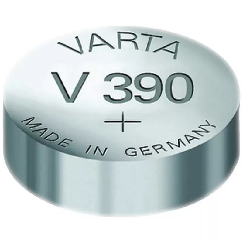 VARTA sidabro oksido laikrodžio elementas, V390 (SR54), 1,55 V, 80 mAh (00390 101 401)