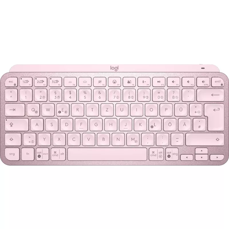Logitech MX Keys Mini Minimalist Wireless Illuminated klaviatūra - ROSE - CENTRAL (DE)