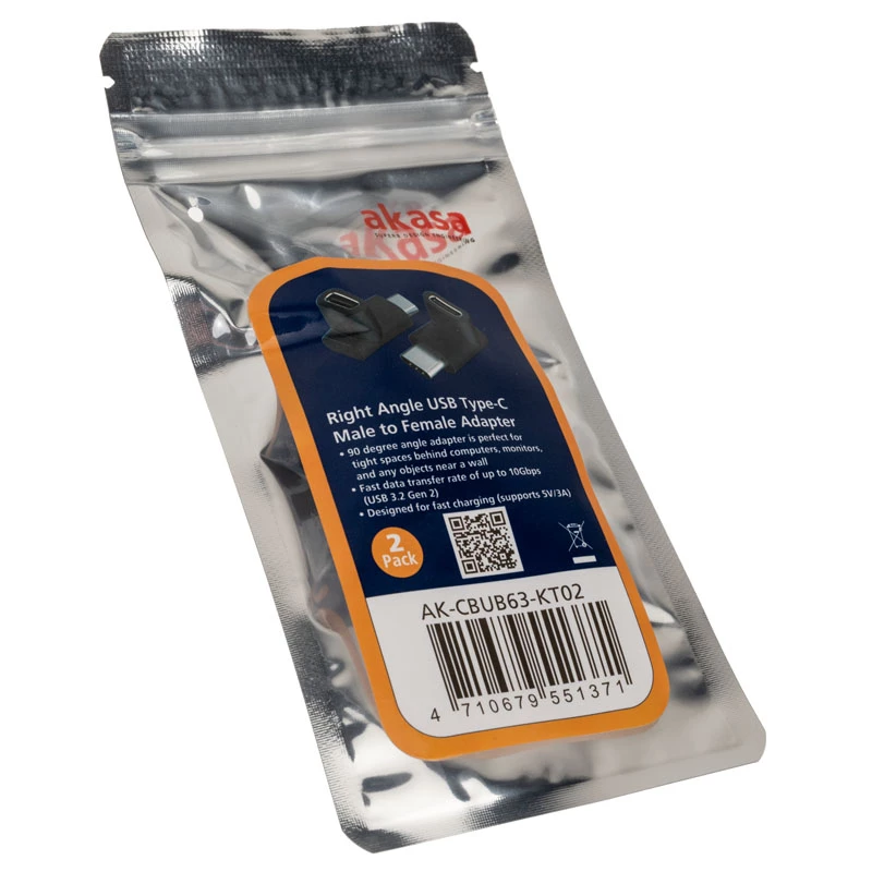 Jungčių adapteris USB Type-C Akasa AK-CBUB63-KT02