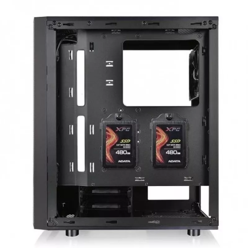 Kompiuterio korpusas Thermaltake V150 TG Micro Tower juodas