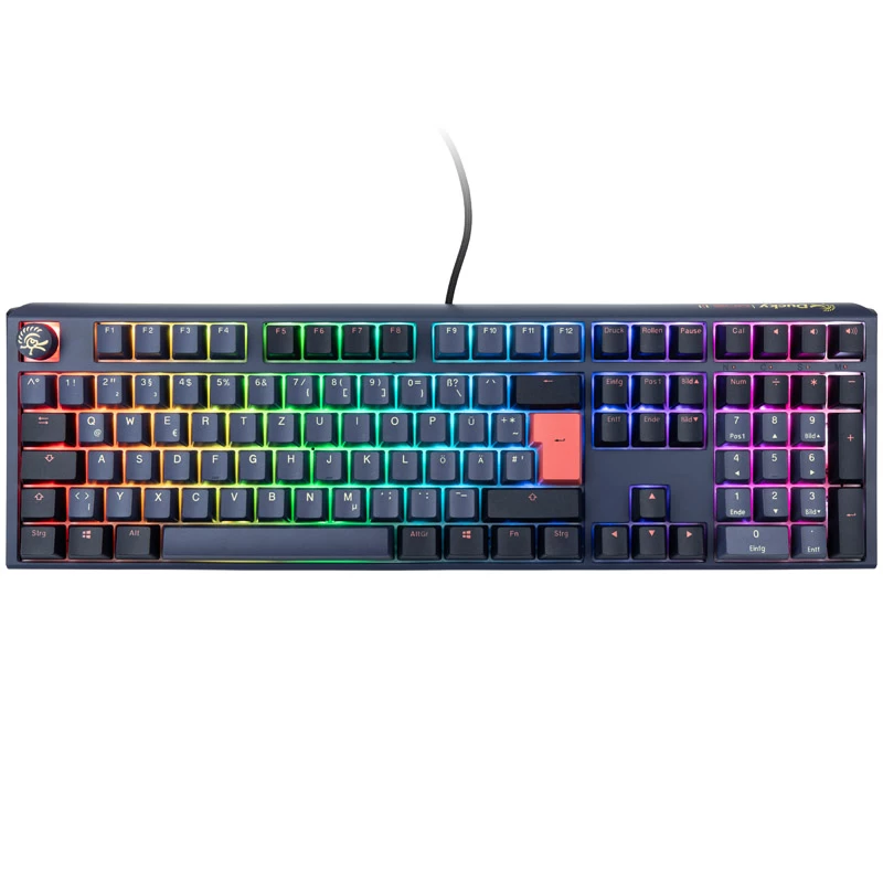 Ducky One 3 klaviatūra, skirta žaidimams, USB, mėlyna