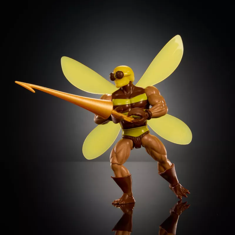 Veiksmo figūrėlė MATTEL Masters of the Universe Origins Buzz Off, kolekcinė žaislinė figūrėlė JBM88