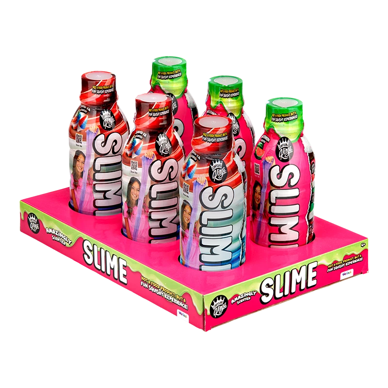 Slime rinkinys WECOOL Compound Kings — įvairiaspalviai buteliukai su gleivėmis, asorti spalvos