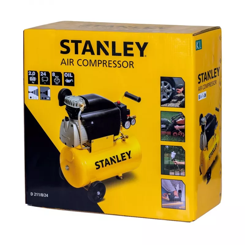 Stanley alyvos kompresorius 24 l 1500 W FCCC404STN005 24 l 8 bar 6 dalių rinkinys