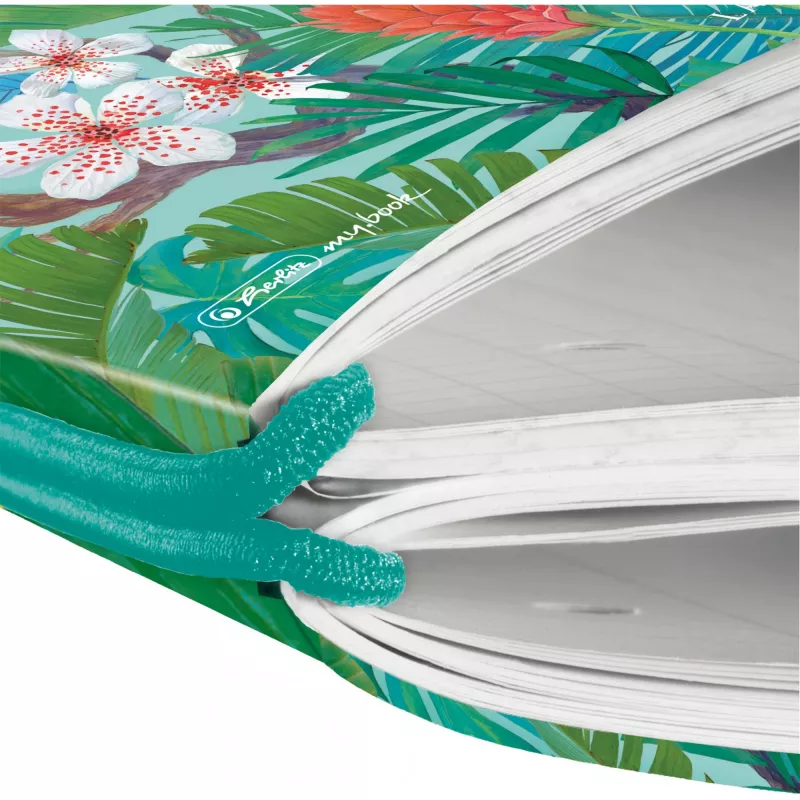 Rašymo bloknotas Herlitz Ladylike Jungle A4 80 lapų žalias įvairiaspalvis