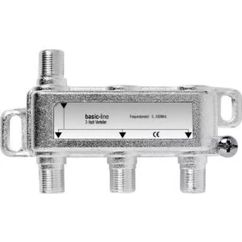 Renkforce SAT skirstytuvas 3 krypčių modelis 11046c2E su DC pralaidumu LNB maitinimo paskirstymui
