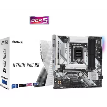 ASRock B760M Pro RS DDR5 Micro-ATX pagrindinė plokštė