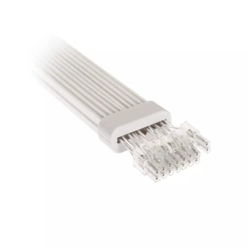 PCI-E 8 kontaktų prailginimo laidas Kolink Umbra Radiant ARGB — dvigubas 2× 8 kontaktų, aptrauktas GPU maitinimo prailginimas