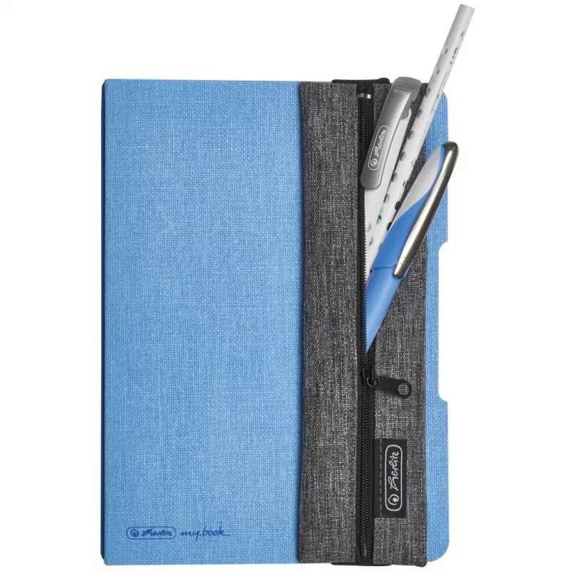 Penalas Herlitz 50033294 Minkštas penalas Audinys Pilkas