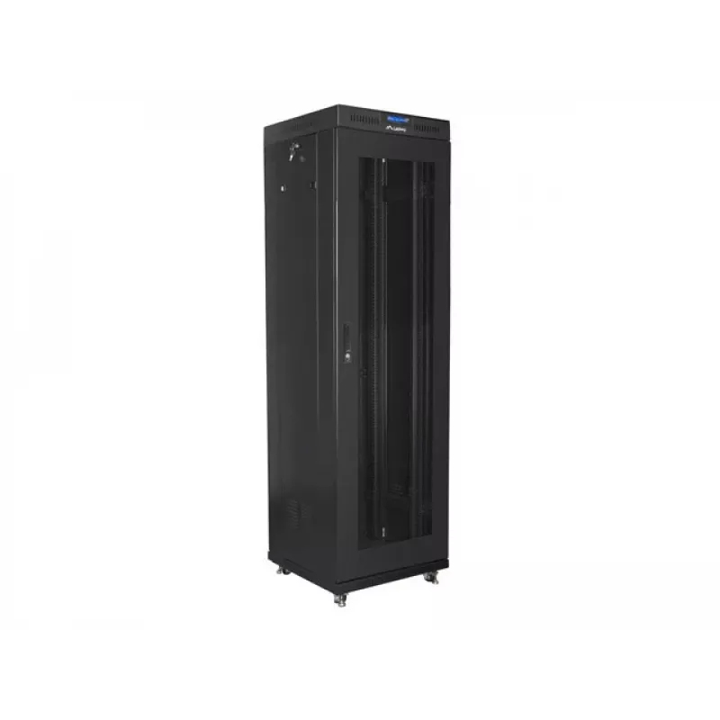 Laisvai stovinti spinta LANBERG FF01-6642-23BL 42U 600x600 mm 1200 kg IP20 juoda
