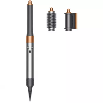 Multistyler Dyson Airwrap Origin Warm Copper Nickel — multistyler, 1300 W, 3 šilumos / greičio nustatymai, 360° pagrindas, 2,675 m laidas