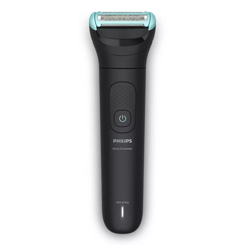 Kūno kirpimo mašinėlė Philips 5000 series BG5480/15 — folijos skustuvas, belaidė, ličio baterija, drėgnam ir sausam naudojimui, juoda