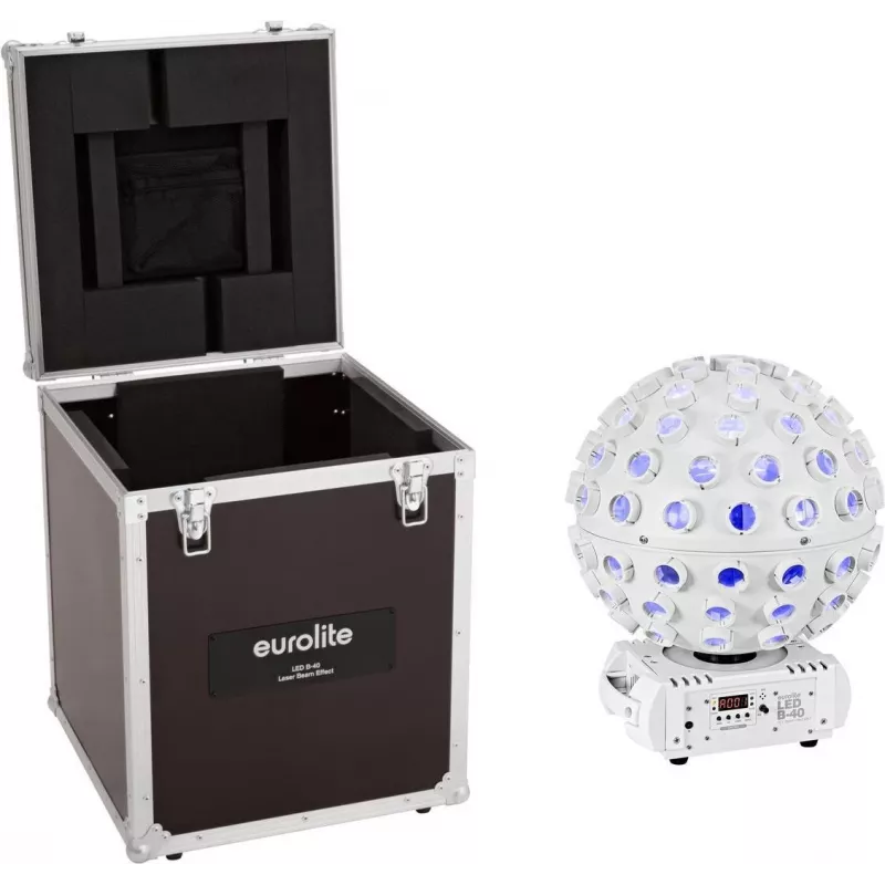 LED efektų šviestuvas EUROLITE B-40 HCL MK2 — kompaktiškas scenos spindulių įrenginys, modelis 20000960