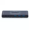 KVM jungiklis DIGITUS USB-C 3.0 HDMI 2 prievadų 4K60Hz, USB-C/USB-A, aliuminis, 135×60×30 mm