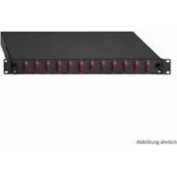 Patch panel Rutenbeck Basic Line 2280303120, 12 prievadų, optinio pluošto / sujungimo skirstomoji dėžutė