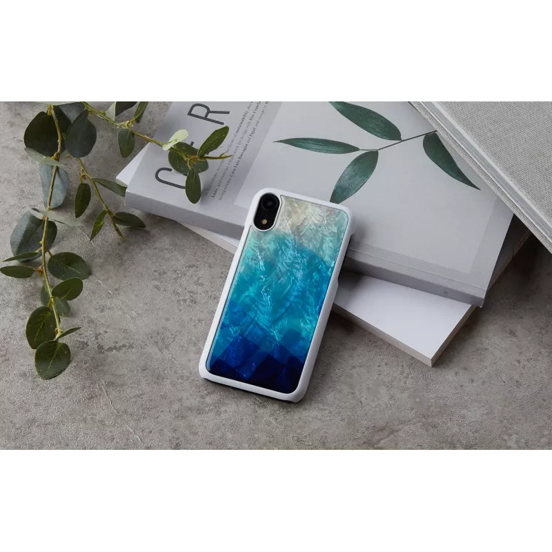 Mobiliojo telefono dėklas iKins, skirtas iPhone XR — mėlynas ežero išorė, juodas vidus