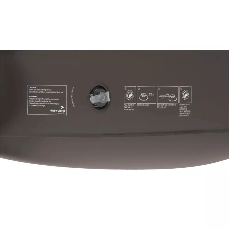 Pripučiamas stovyklavimo gultas Easy Camp 420072, rudas PVC, 840×1400×700 mm