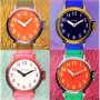 NeXtime klok 8158 Time Zones, 43x43.4 cm, sieninis, įvairiaspalvis