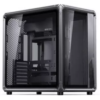 PC korpusas Jonsbo X400, Midi-Tower ATX, grūdinto stiklo šoninis skydas, pilkas