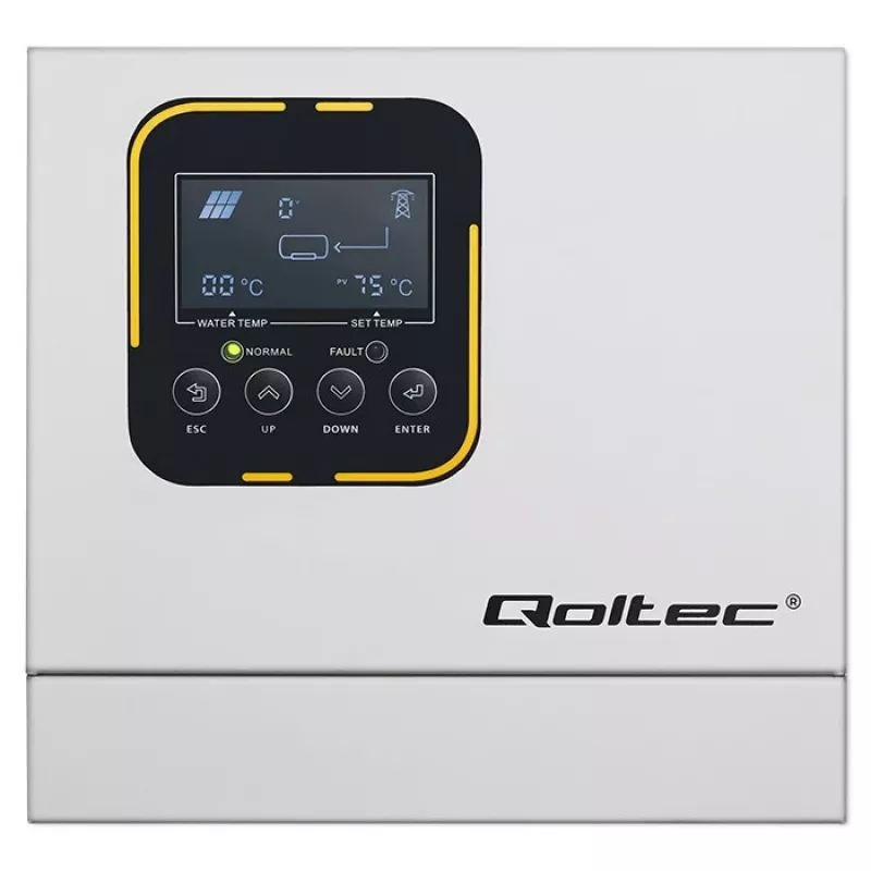 Inverteris QOLTEC ECO Solar Boost 4kW MPPT LCD, 4 kW galia, MPPT įkrovos valdymas, LCD ekranas