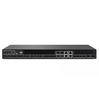 LANCOM XS-6128QF - komutatorius - L3 - valdomas - 16 x 10 Gigabit SFP+ + 4 x kombinuotas 10 Gigabit SFP+/RJ-45 + 4 x kombinuotas 25 Gigabit SFP28 (Uplink) + 2 x kombinuotas 40 Gigabit QSFP+ (Uplink) - Luft