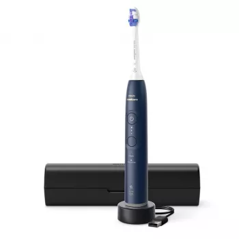 Elektrinis dantų šepetėlis Philips Sonicare Series 6100 HX7403/05 — įkraunamas, Li‑Ion baterija, jautrių dantų ir kasdienės priežiūros režimai, tamsiai mėlynas