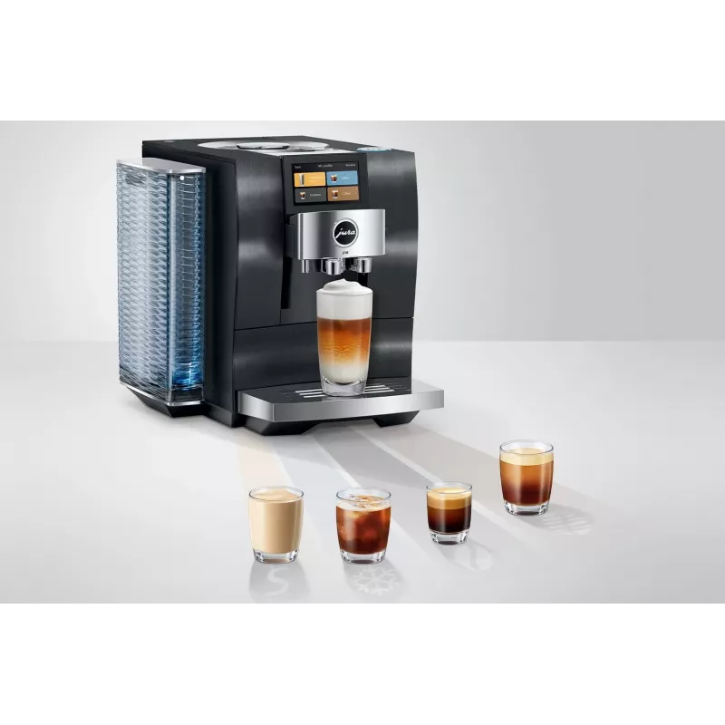 Espreso aparatas JURA Z10 Visiškai automatinis 2,4 L Aliuminis, juoda, 1450 W, 15 bar, 51 gėrimas