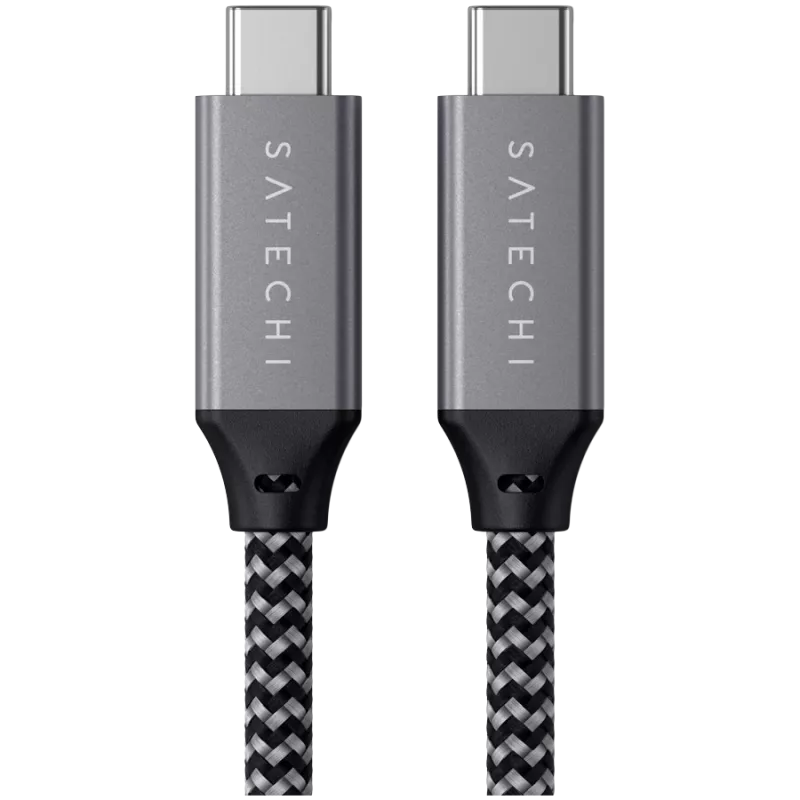 USB kabelis Satechi ST-U4C25M USB4 Gen 3x2 0,25 m juoda, pilka