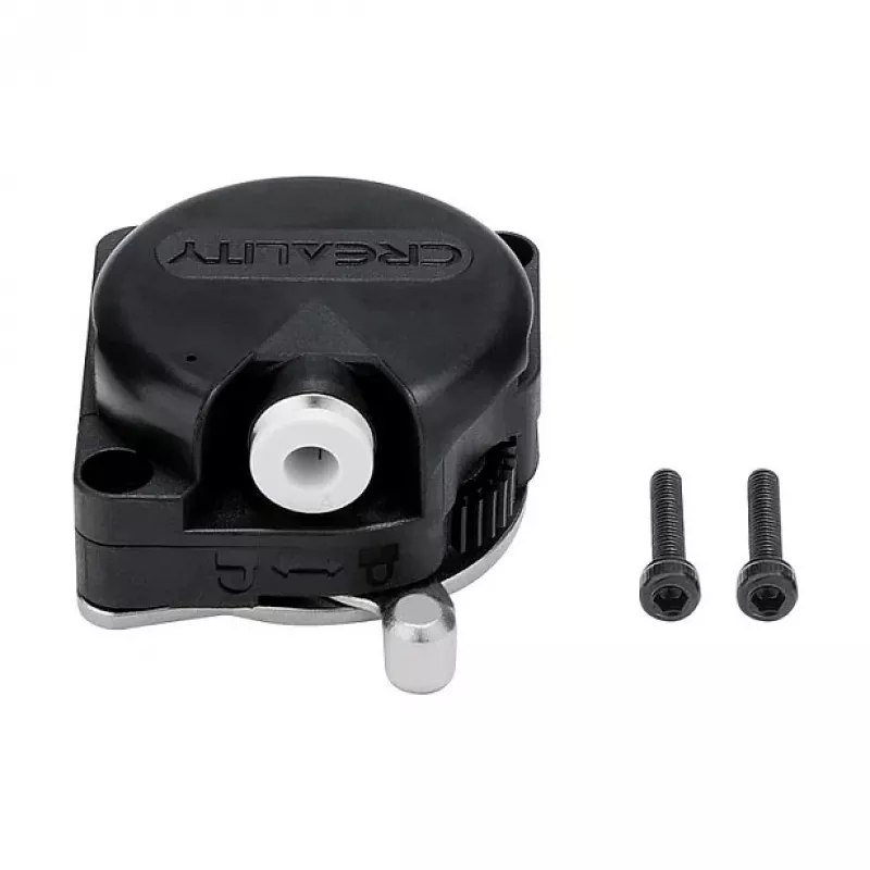 Creality 3D spausdintuvų ekstruderis — modelis 4001020076, suderinamas su Sermoon V2, CR-200B Pro, Ender-3 S1; spalvos: juoda, sidabrinė, balta