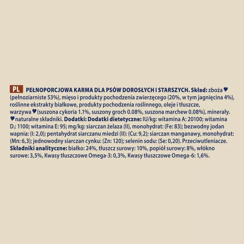 Sausas šunų maistas Purina Nestlé Dog Chow Mature Senior su ėriena 14 kg, 24% baltymų, 10% riebalų