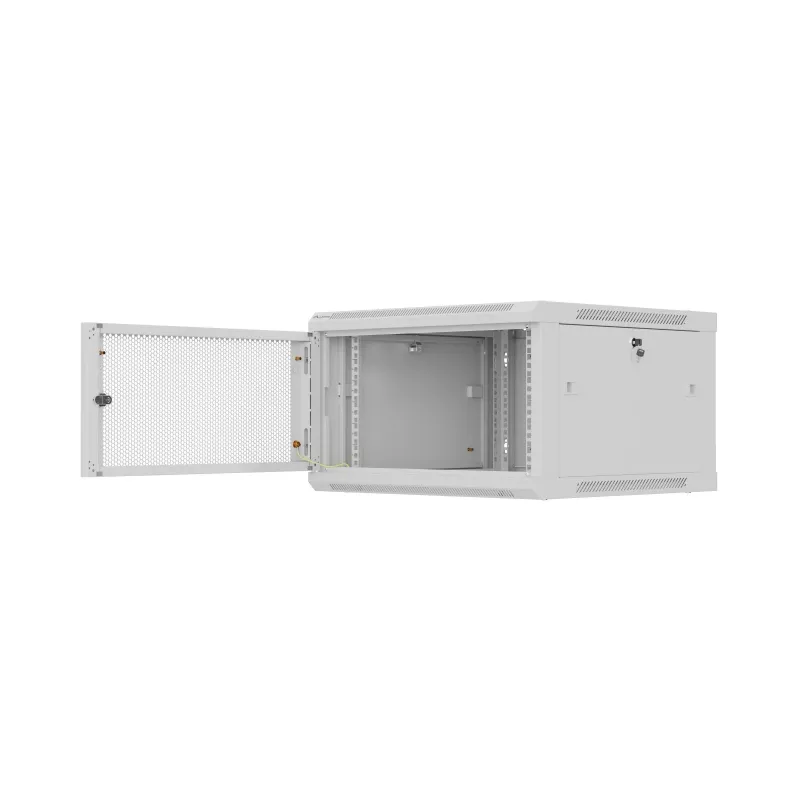Rack spinta 19 inch 6U 600x600 pilka perforuota