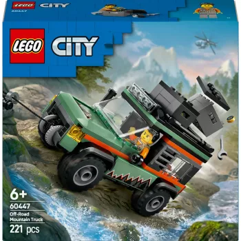 LEGO City Offroad visureigis 4x4 konstravimo rinkinys 60447 — 221 detalė, 1 minifigūrėlė, nuo 6 metų