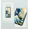 Telefono dėklas iKins Samsung Galaxy S21+ — apsauginis galinis dangtelis „great wave“