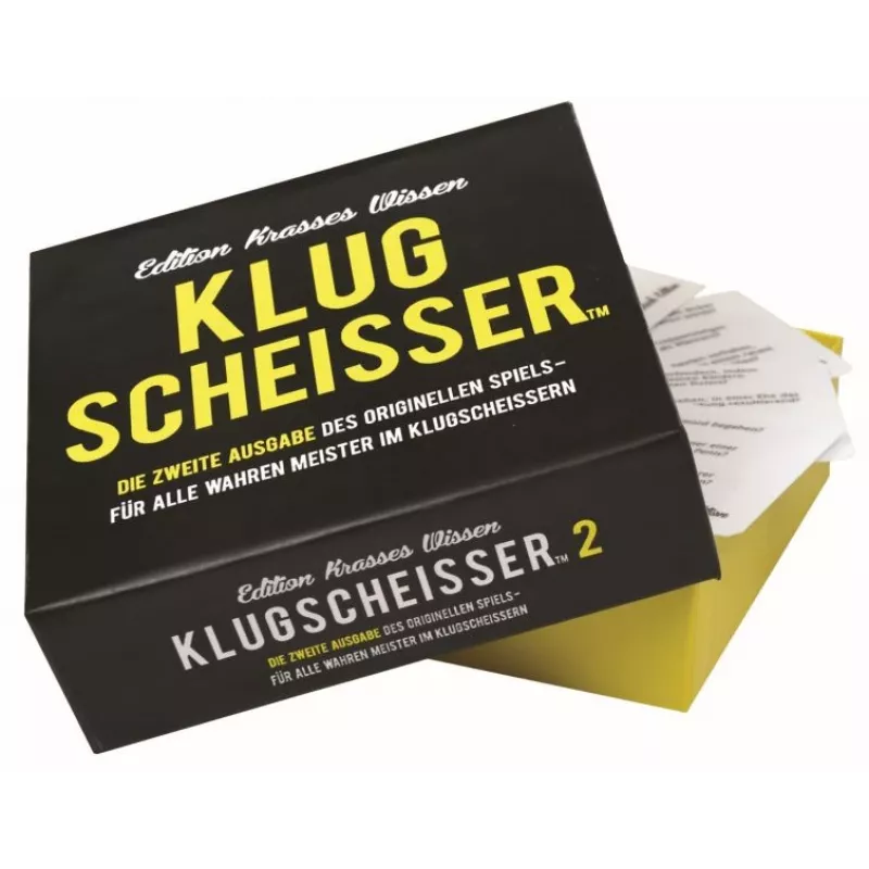 Klugscheisser 2 Juoda Edition - Edition krasses Wissen, vakarėlių žaidimas