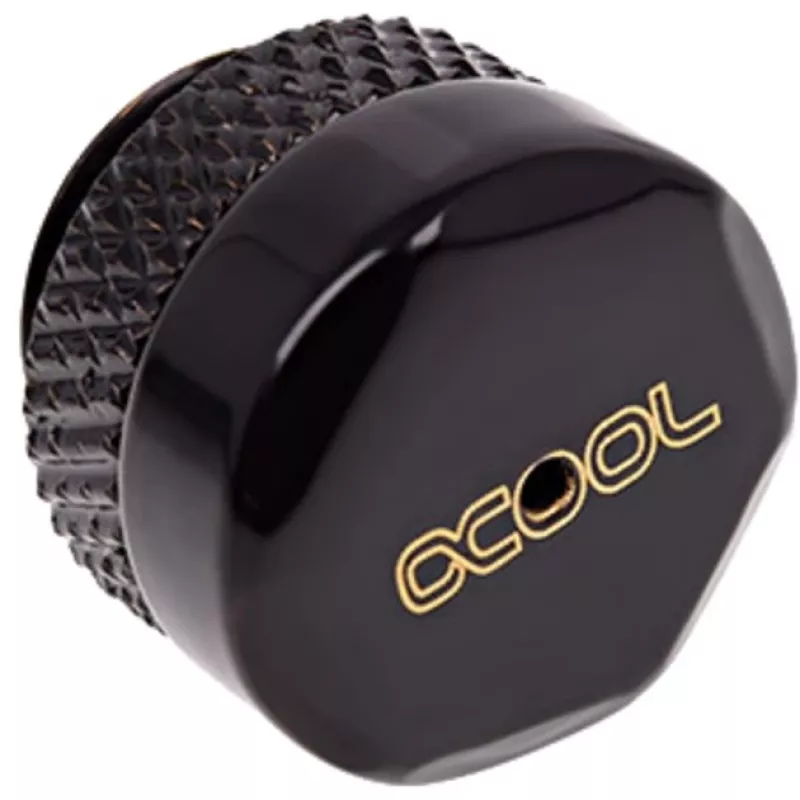 Alphacool Eiszapfen slėgio mažinimo vožtuvas G1/4 – giliai juodas (17361)