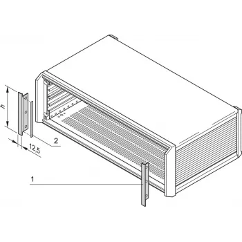 SCHROFF šoninė dengiamoji plokštė PROPAC/PRO - stovo priedas (24576117)