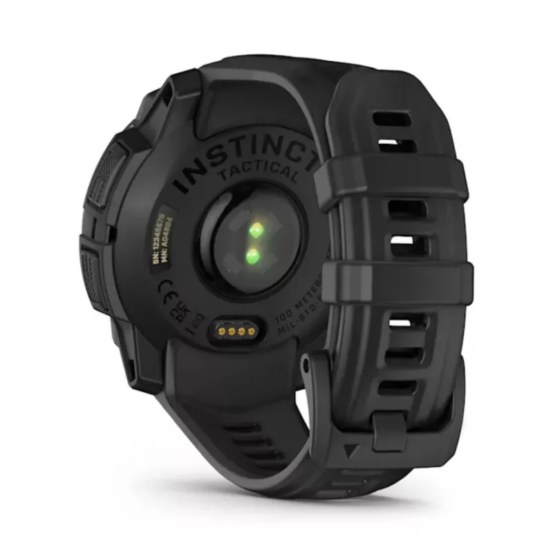 Išmanusis laikrodis GARMIN Instinct 3 45mm Solar Tactical Edition Juoda — 45 mm, saulės energijos įkrovimas, GPS, širdies ritmo monitorius