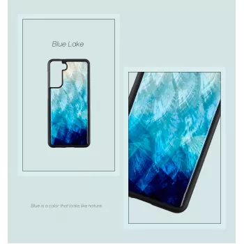 iKins telefono dėklas Samsung Galaxy S21+ — apsauginis galinis dangtelis, mėlynai juodas