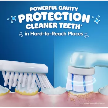 Oral-B elektrinis dantų šepetėlis su kelioniniu dėklu, 6 m.+ | iO Kids Disney Stitch | Įkraunamas | Vaikams | Šepetėlių galvučių skaičius 1 | Dantų valymo režimų skaičius 3