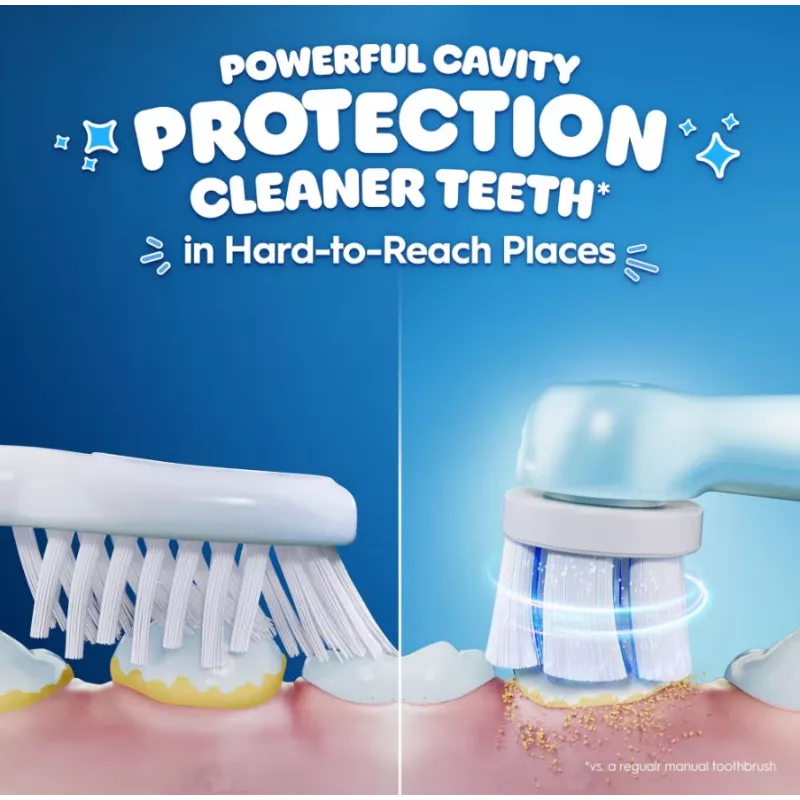 Oral-B elektrinis dantų šepetėlis su kelioniniu dėklu, 6Y+ | iO Kids Disney Stitch | Įkraunamas | Vaikams | Įtrauktų šepetėlių antgalių skaičius 1 | Dantų valymo režimų skaičius 3